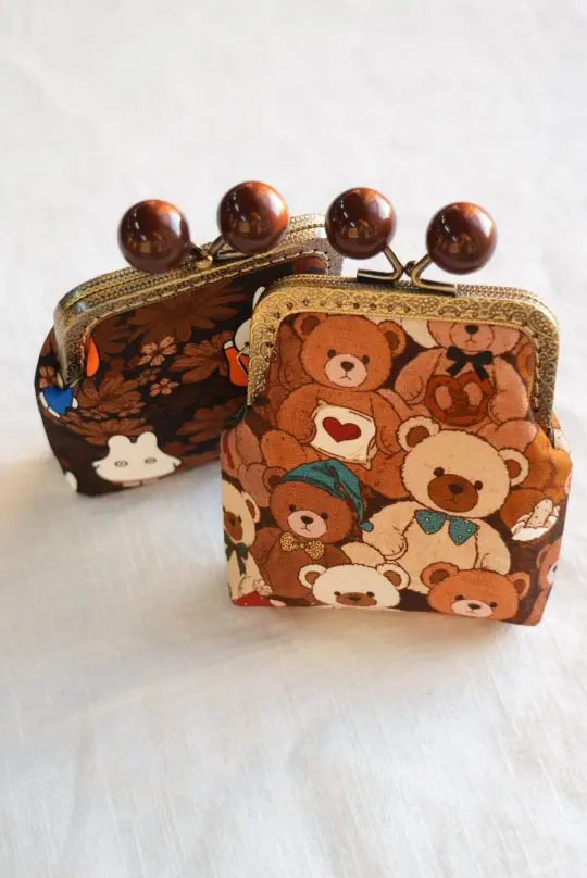Handmade Kiss-Lock Pouch