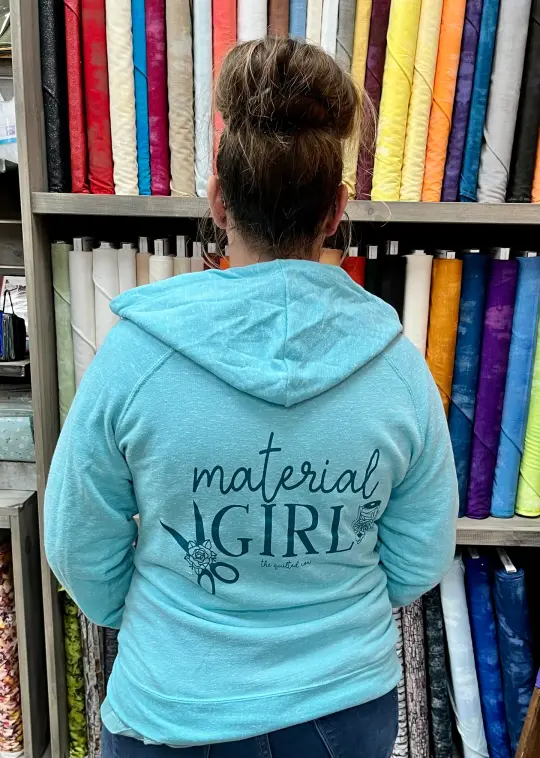 Material Girl- Zip Up Hoodie