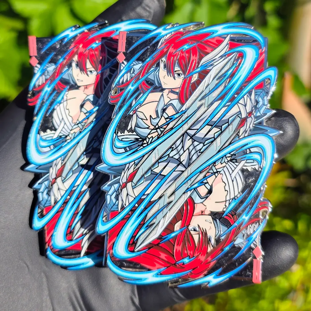 Ace of Diamonds Pin (Black Swirl Pearl Card)