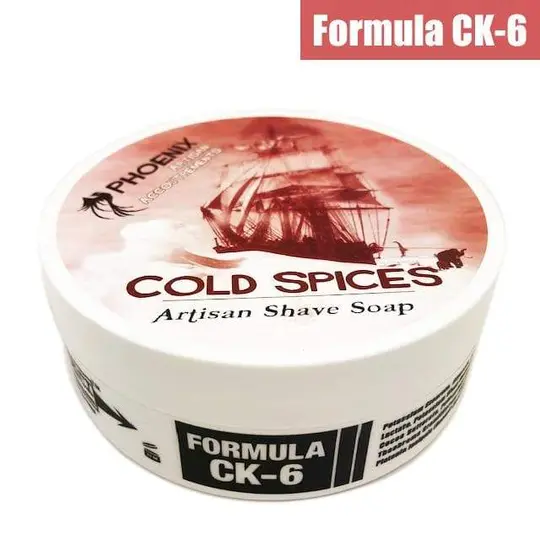 Cold Spices Artisan Shaving Soap | Ultra Premium CK-6 Formula | Lightly Mentholated | Homage to Old Spice Original Shulton's Formula