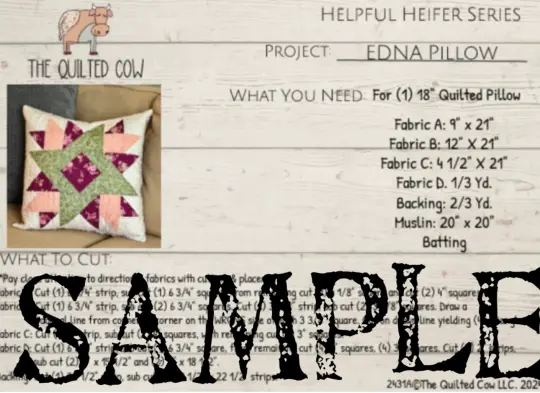 Helpful Heifer Edna Pillow