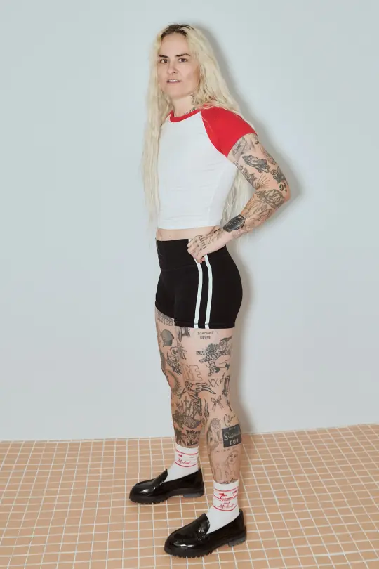 Sporty Spice Tencel Rib Bike Shorts