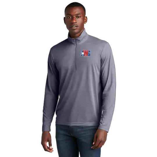 AWG ST407 Sportek 1/4 zip Triblend pullover