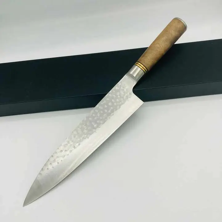 Takeshi Saji SG2 Tsuchime 240mm Gyuto with Chinese Quince Wood Handle