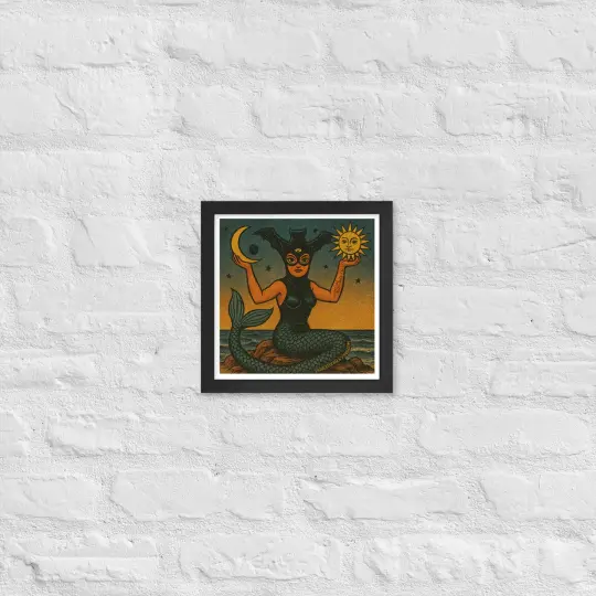 La Sirena Alternate Art Framed Print | Available in Multiple Sizes