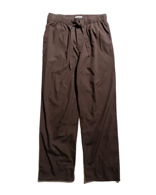 Tekla Poplin Pyjama Pants Coffee