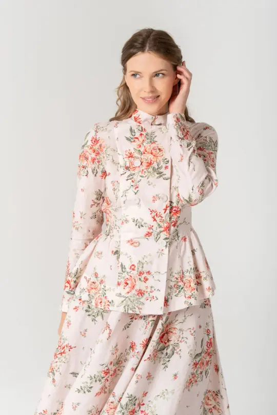 Painters – Tailored Linen Mandarin Collar Jacket