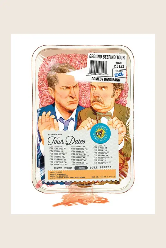 Comedy Bang! Bang!: Ground Beefing Tour Poster