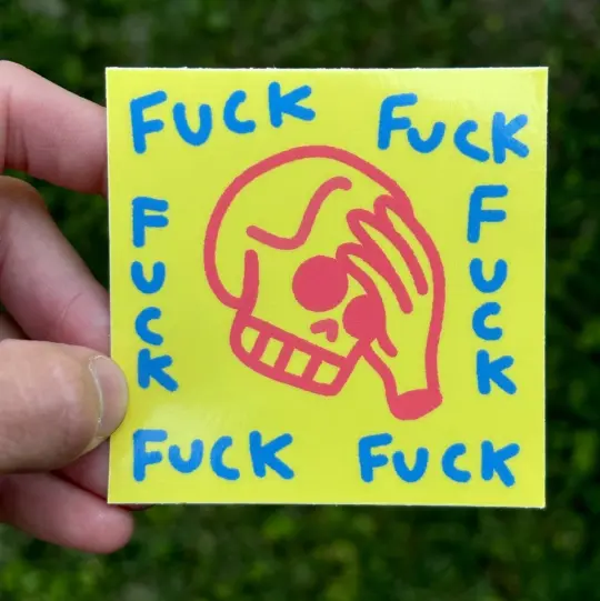 Fuck fuck fuck fuck fuck fuck sticker