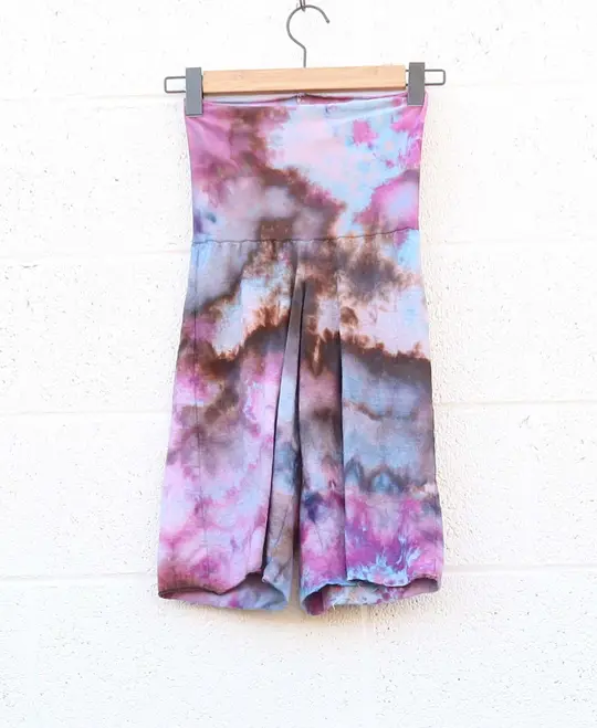 OOAK - Simplicity Bermuda Shorts / XXS / Light Hemp / Ice Dye (73)