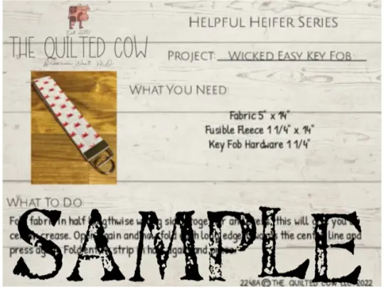Helpful Heifer Wicked Easy Key Fob