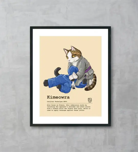 Catjitsu Technique 003 Kimeowra, Fine Art Print