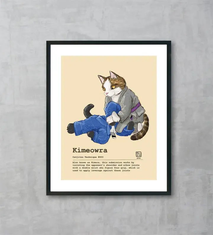 Catjitsu Technique 003 Kimeowra, Fine Art Print