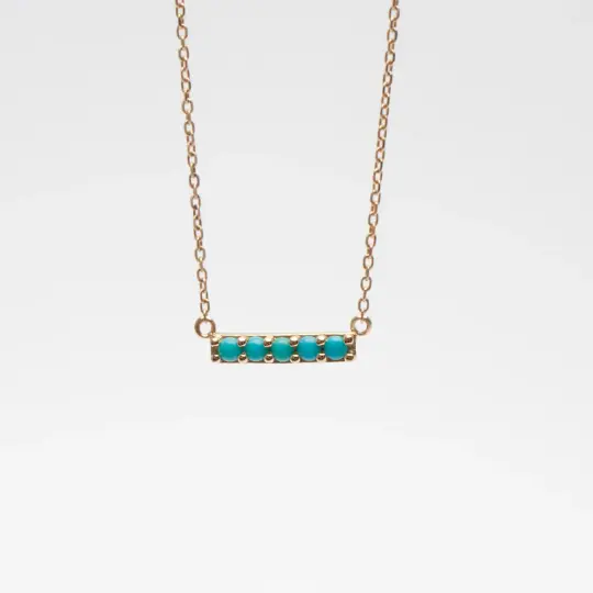 Gemstone Bar Necklace