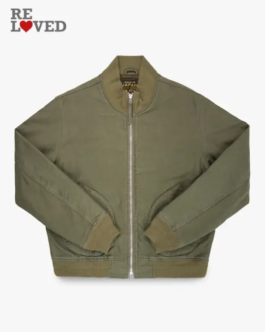 12oz Whipcord Tanker Jacket - Olive Drab Green (IHM-47-ODG) Size Large