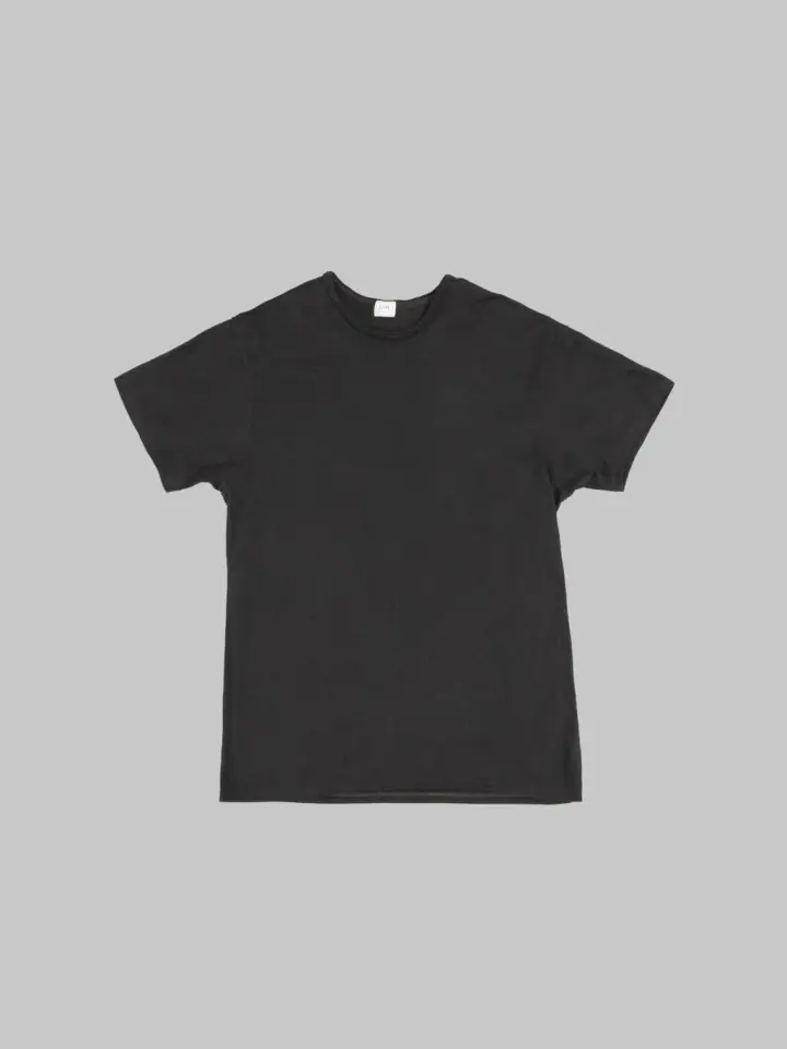 Loop & Weft Supima Cotton Classic Double Binder Crewneck T-Shirt Royal Black