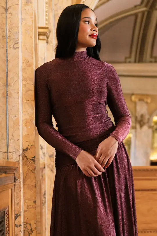 Ava Top in Sangria