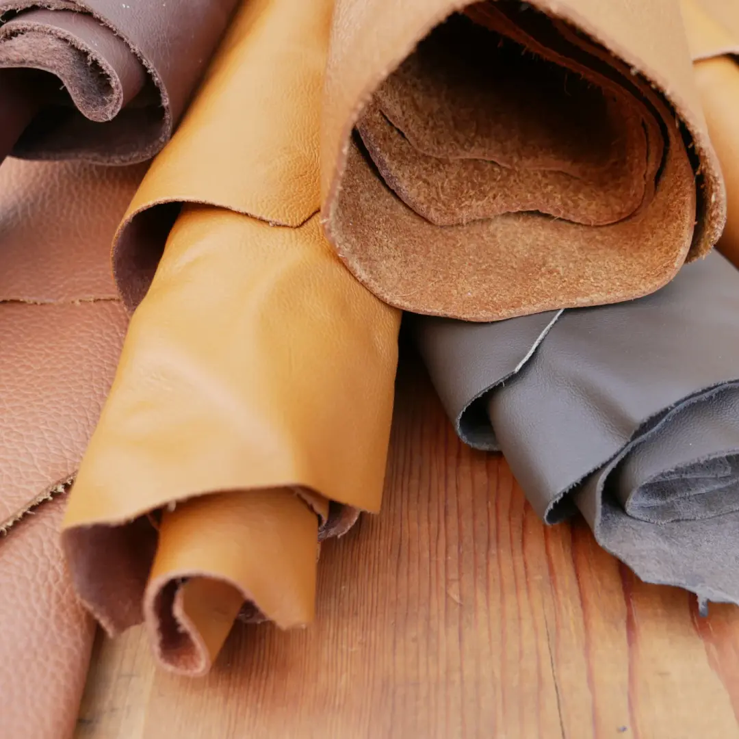 Leather Pieces - Brown
