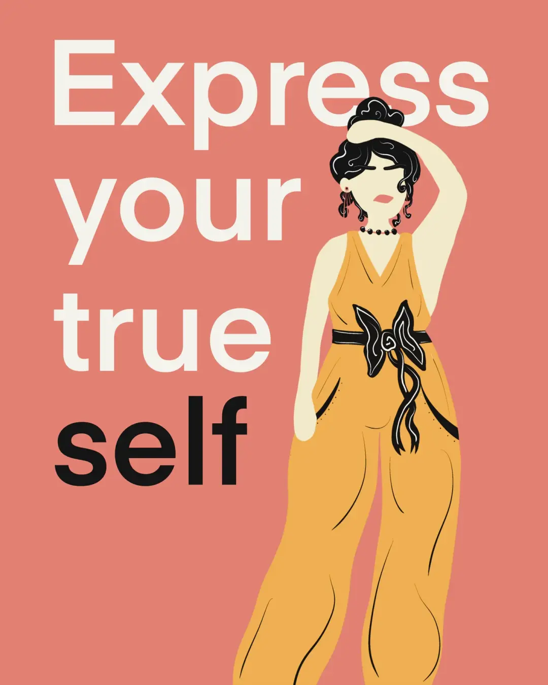 Express Your True Self Medium Print