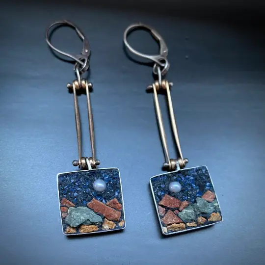New Mexico Mountain Earrings