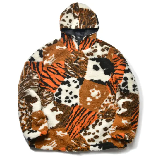 MULTI PANEL ANIMAL FUR PARKA