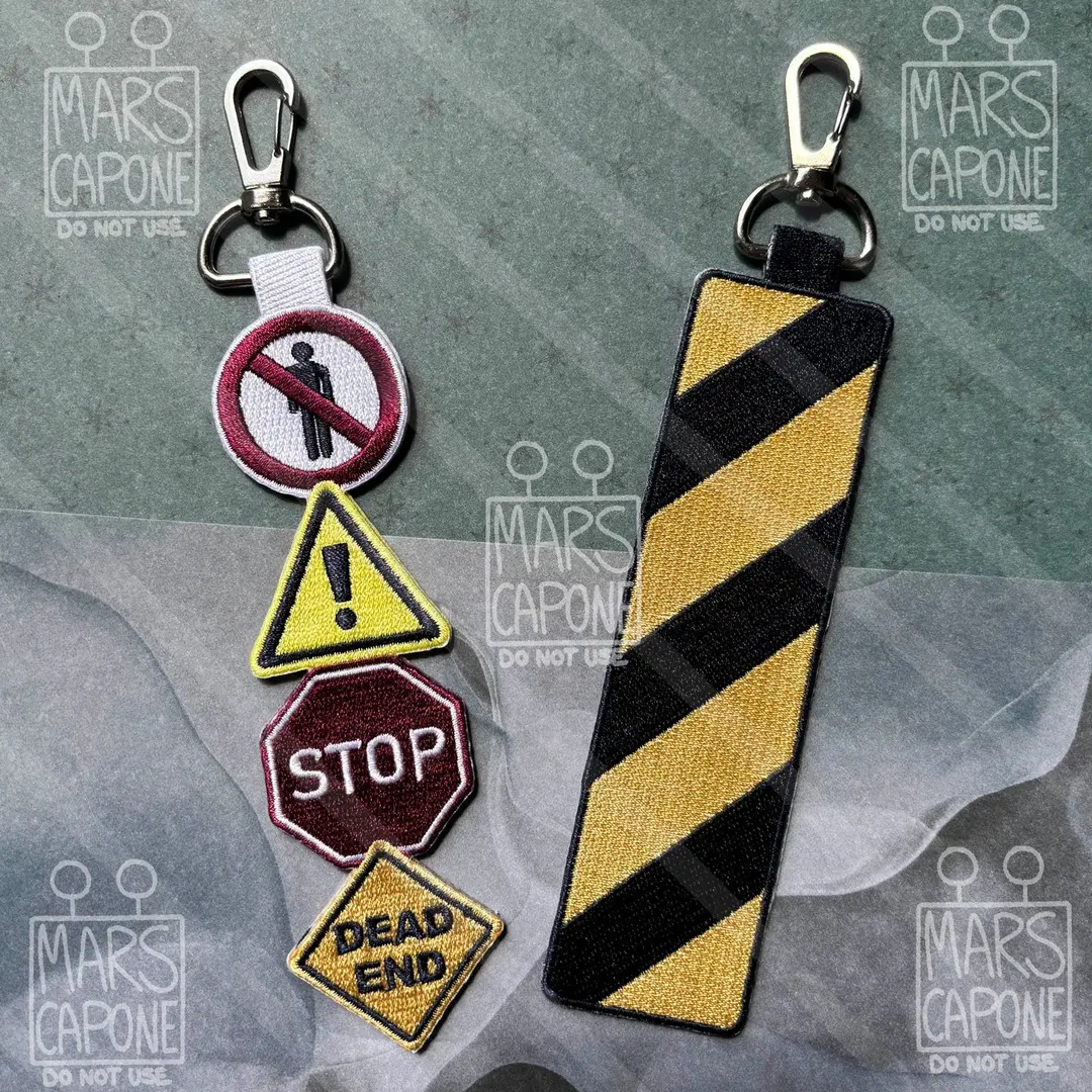 Warning Keychains