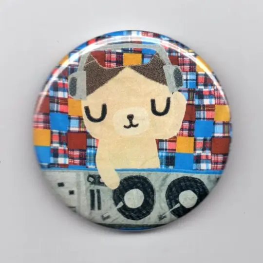 dj kitty button