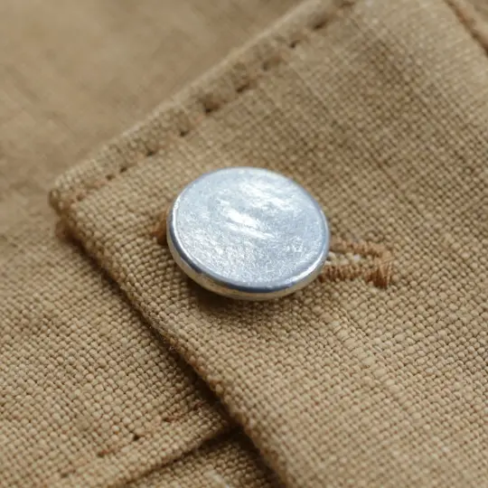 Single Plain Pewter Button - 7/8" or 5/8"