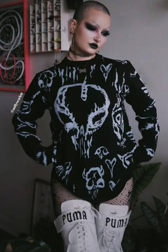 Skulls Unisex Crew Knit Sweater