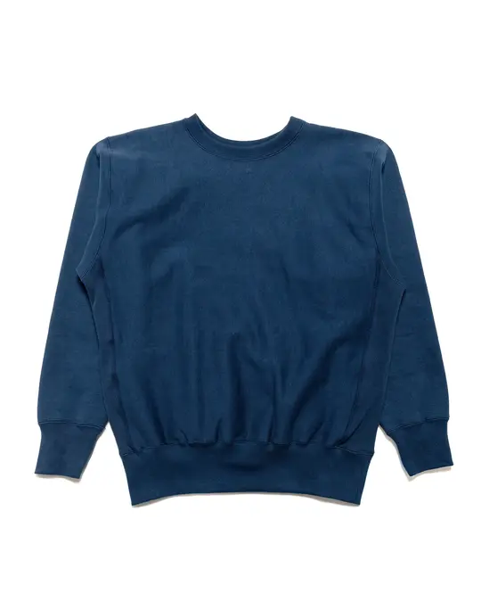 The Real McCoy's MC20114 Heavyweight Crewneck Sweatshirt Navy