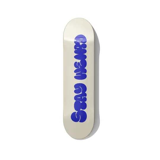 Stay Weird Typography Skateboard Wall Art