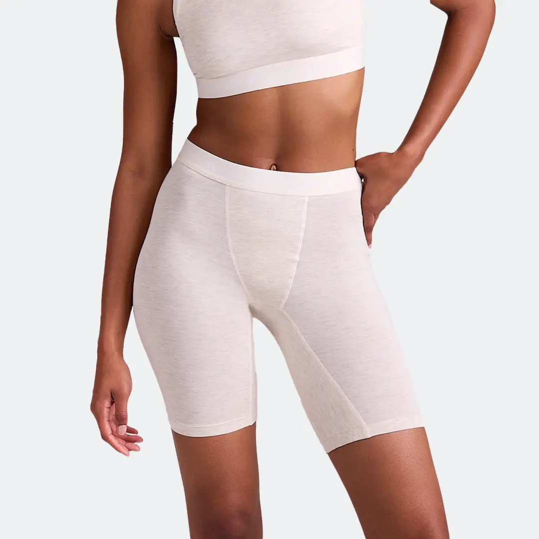 Biker High Waisted Oatmeal Heather