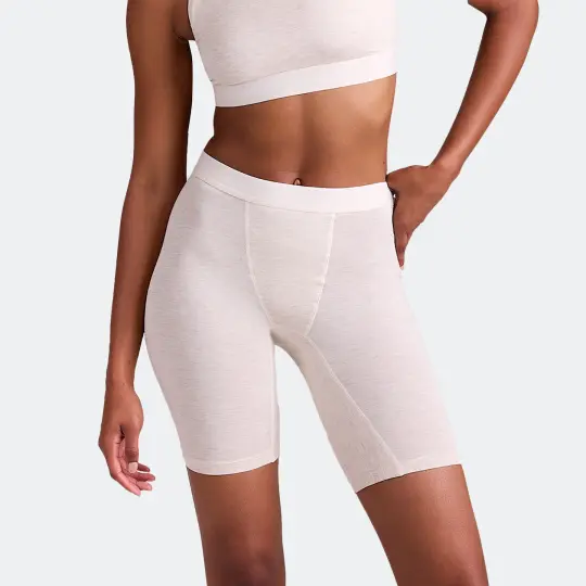 Biker High Waisted Oatmeal Heather