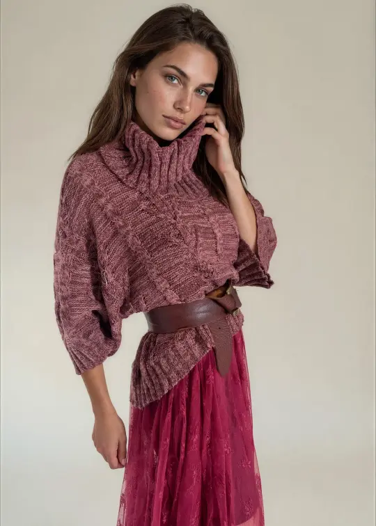 Nikkola Sweater in Wine