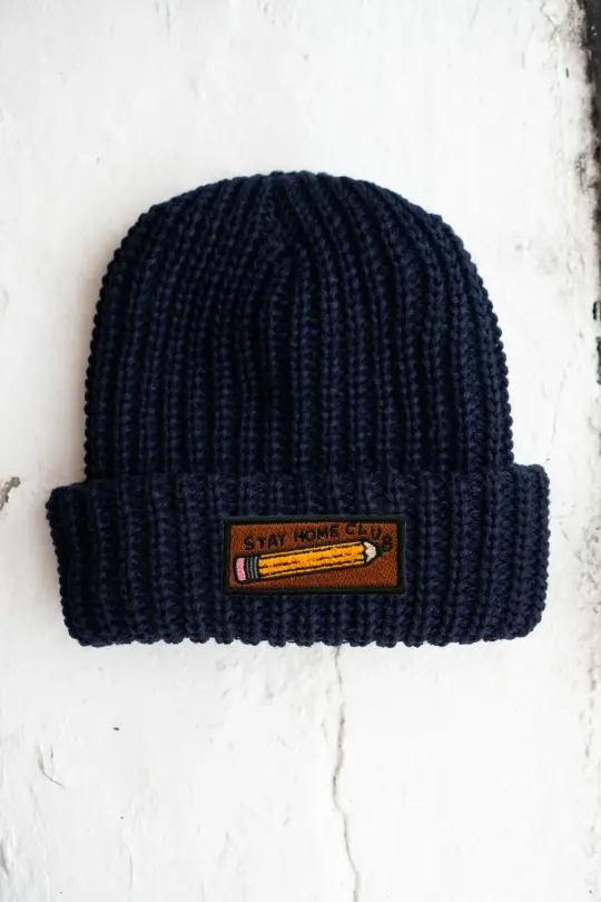 SHC Pencil Patched Chunky Beanie