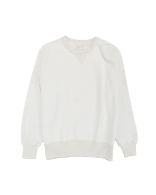 The Real McCoy’s MC24113 10 Oz. Loopwheel Crewneck Sweatshirt Milk