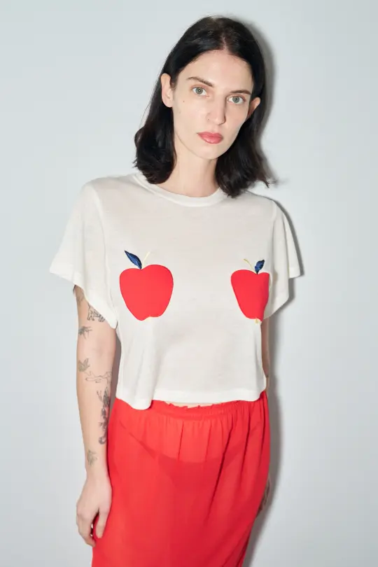 Big Apples Wool Blend Tommy Tee