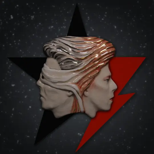 David Bowie - Blind Prophet/Ziggy Framed Sculpture