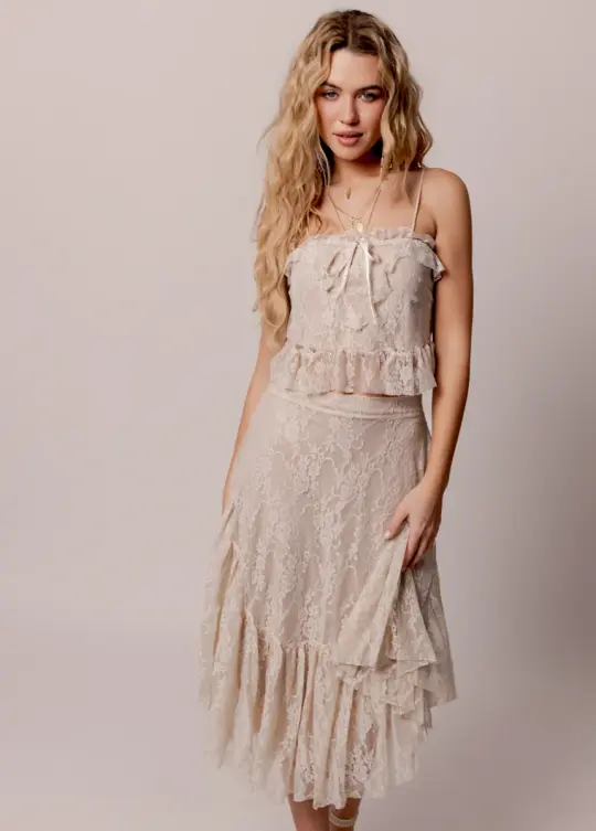 Candy Top in Lace Oat