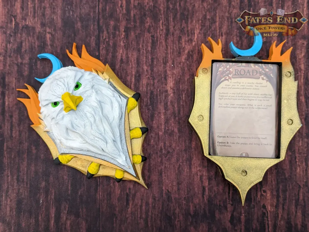 Eagle Paladin 3D Printed Deck Holder and Card Storage | RPG Dice Vault | D20 Box | Player Gift - Discover the perfect fusion of style and functionality!