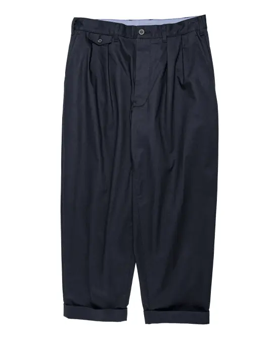 Beams Plus 2Pleats Twill Dark Navy