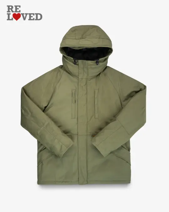 8oz Sateen/Primaloft® Winter Parka Jacket - Olive (IHJ-154-OLV) Size Large