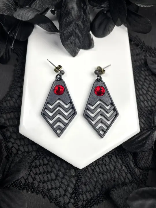 Dark Matter Red Room Earrings - 6 pairs available