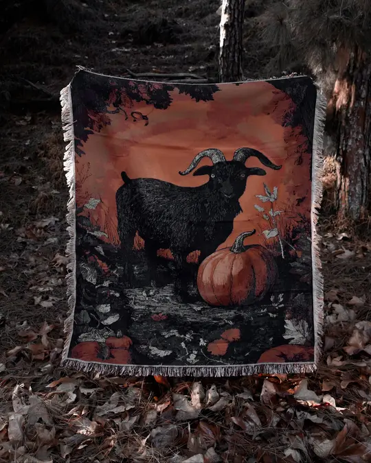 'Autumn Familiar' Woven Tapestry Blanket