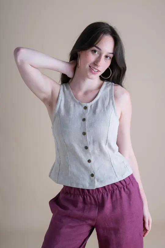 Katherine Vest in Sand Dollar