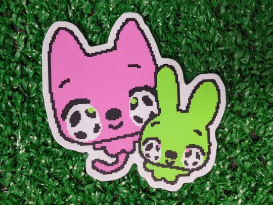 greeting card besties waterproof vinyl sticker