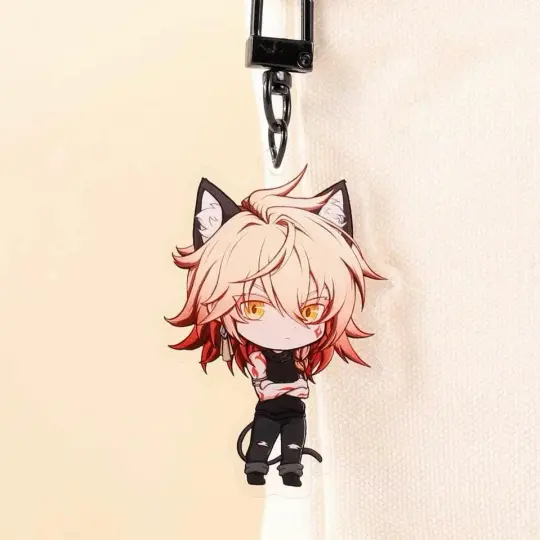 Cat Mydei | 2” Acrylic Keychain Charm | Honkai Star Rail Fanart