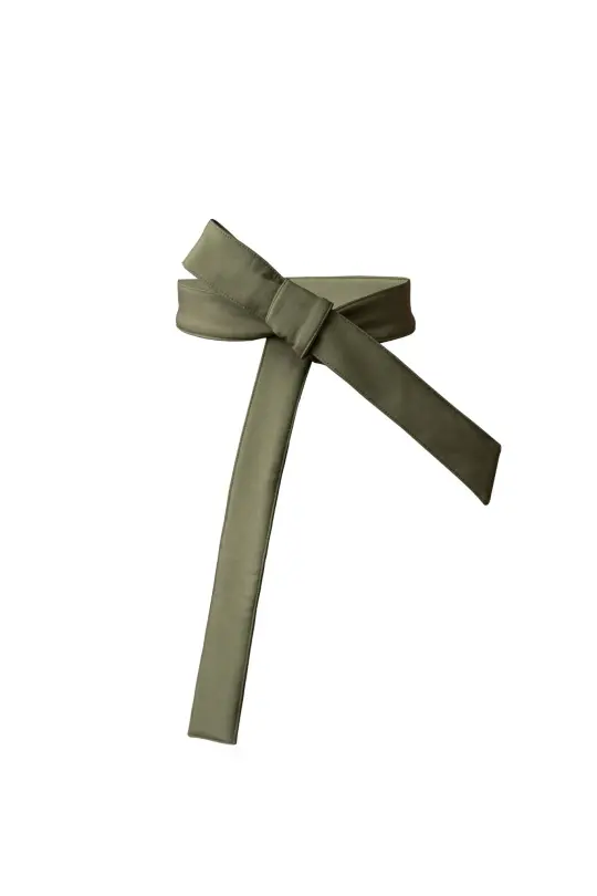 Solid Khaki Green Color Belt | Moss Green