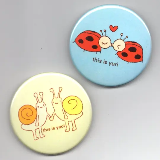 yuri + yaoi buttons