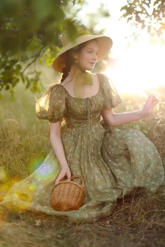 Alice 19 | Floral linen dress
